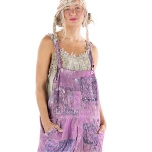 ISO MAGNOLIA PEARL - OOAK - Yarn Dyed Patchwork Overalls from MP Trade.